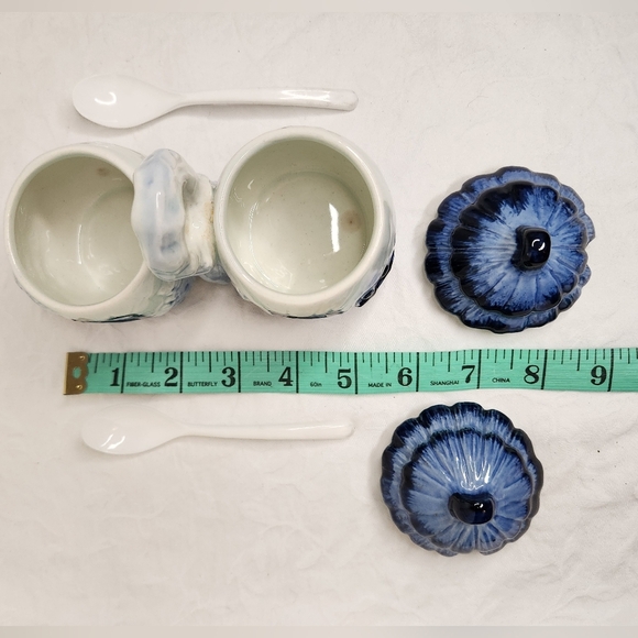 50s Noritake Cottage Jam Pots - Picture 6 of 10